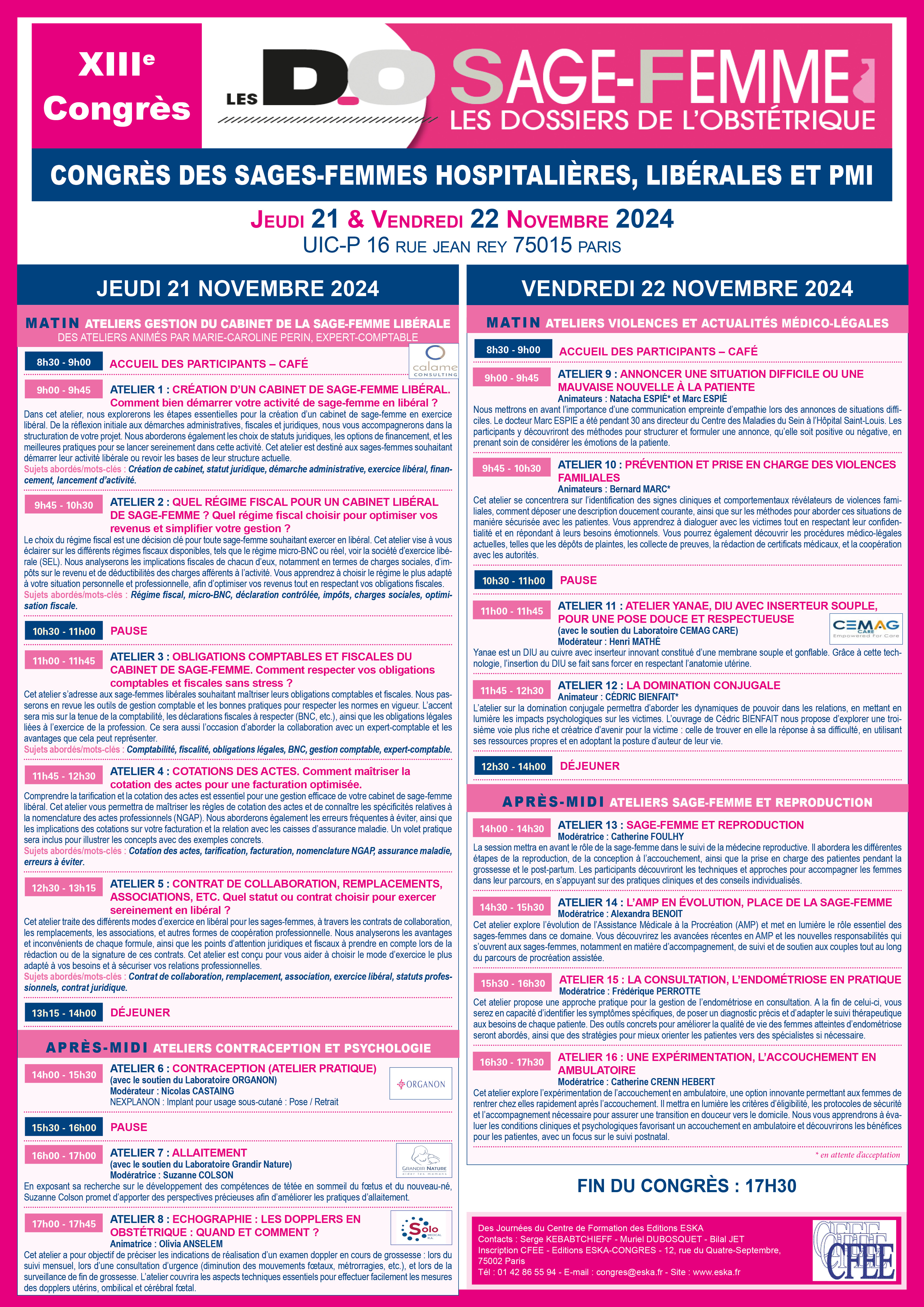 Affiche d'un congrès